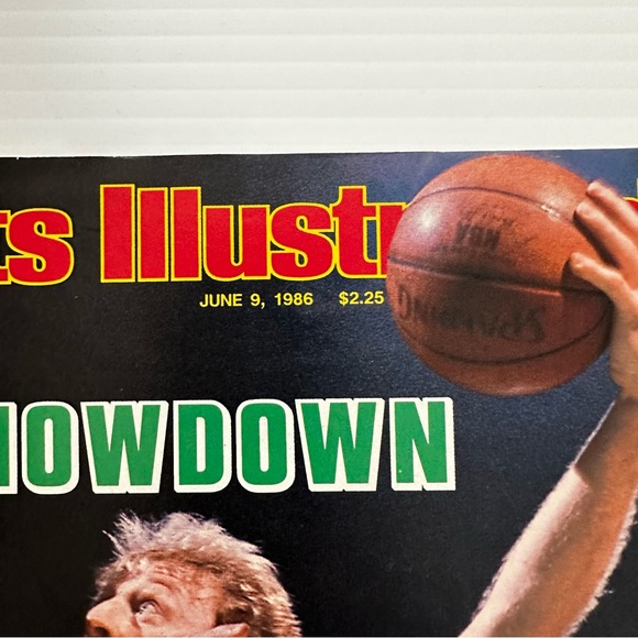 Boston Celtics NBA Showdown Larry Byrd Sports Illustrated Magazine June 9, 1986 - Picture 3 of 6